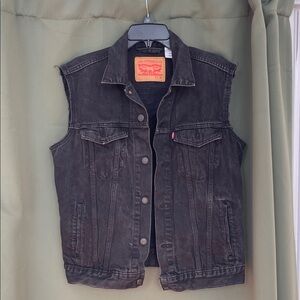 Levi's Charcoal Denim Vest